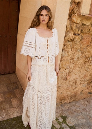 Anja Bluse Hvid Sissel Edelbo